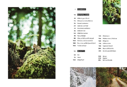Buchcover und Innenansicht für das Buch: Wild - Wald - Genuss