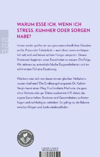 Buchcover und Innenansicht für das Buch: Emotional Eating