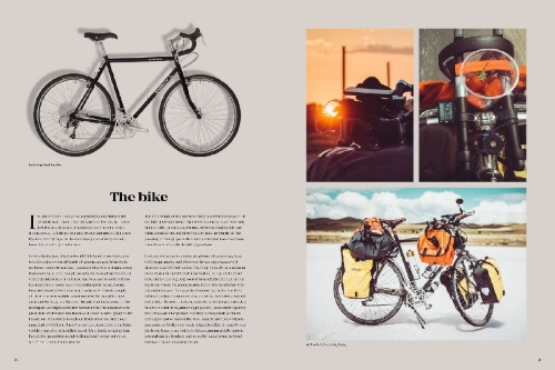 Buchcover und Innenansicht für das Buch: One Year on a Bike