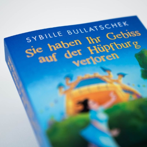 Buchcover und Innenansicht für das Buch: Sie haben Ihr Gebiss auf der Hüpfburg verloren