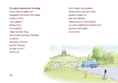 Buchcover und Innenansicht für das Buch: LESEMAUS zum Lesenlernen Sammelbände: Die schönsten Prinzessinnen-Silben-Geschichten