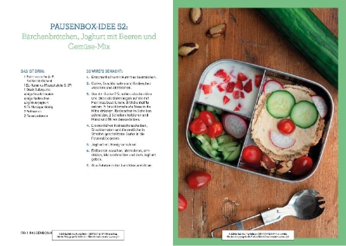 Buchcover und Innenansicht für das Buch: Meal Prep für Kinder