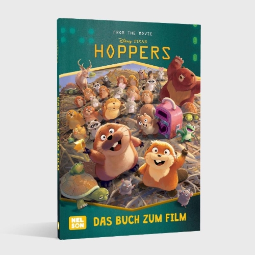 Buchcover und Innenansicht für das Buch: Disney Filmbuch zum Vorlesen: Hoppers: Das Buch zum Film