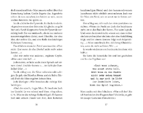 Buchcover und Innenansicht für das Buch: Escape - Der Schlüssel sind wir