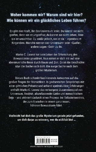 Buchcover und Innenansicht für das Buch: Das große Mysterium