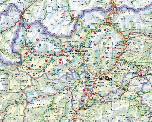 Buchcover und Innenansicht für das Buch: ROTHER Wanderbuch Leichte Wanderungen Südtirol - Vinschgau, Meraner und Bozner Land