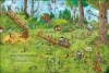 Buchcover und Innenansicht für das Buch: Willkommen im Wimmelwald - Entdecke die Tiere!