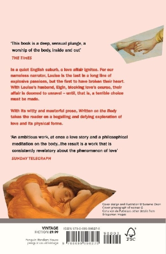 Buchcover und Innenansicht für das Buch: Written on the Body
