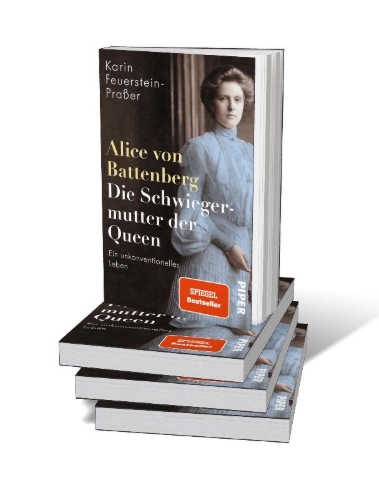 Buchcover und Innenansicht für das Buch: Alice von Battenberg - Die Schwiegermutter der Queen