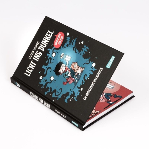 Buchcover und Innenansicht für das Buch: Licht ins Dunkel