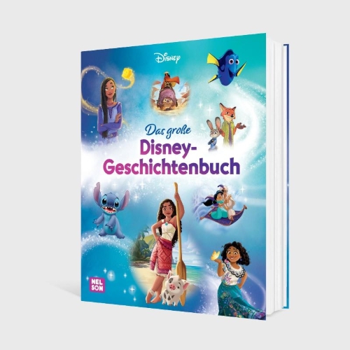 Buchcover und Innenansicht für das Buch: Disney Vorlesebuch: Das große Disney-Geschichtenbuch
