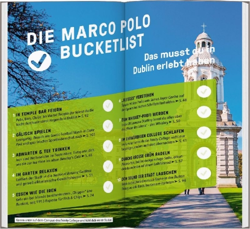 Buchcover und Innenansicht für das Buch: MARCO POLO Reiseführer Dublin
