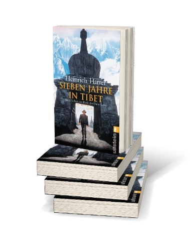 Buchcover und Innenansicht für das Buch: Sieben Jahre in Tibet