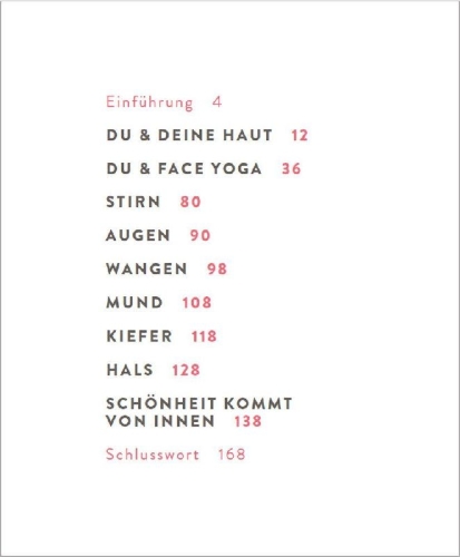 Buchcover und Innenansicht für das Buch: Face Yoga