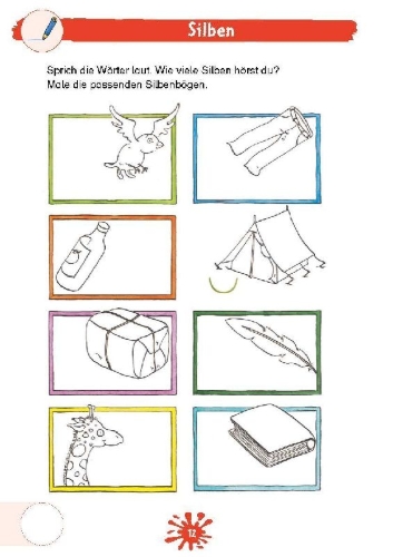 Buchcover und Innenansicht für das Buch: Mein neues großes Vorschulbuch mit Rabe Linus