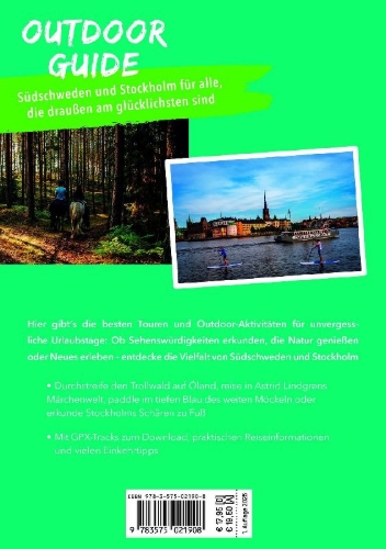 Buchcover und Innenansicht für das Buch: MARCO POLO OUTDOOR GUIDE Reiseführer Südschweden, Stockholm