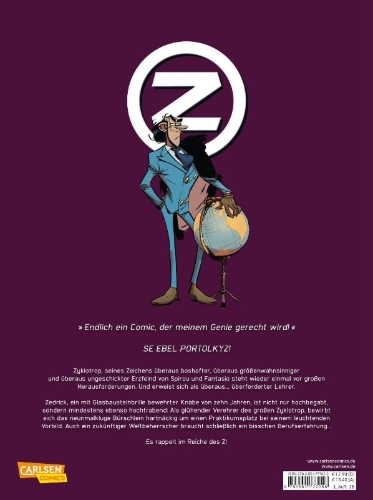 Buchcover und Innenansicht für das Buch: Zorglub - L'apprenti méchant