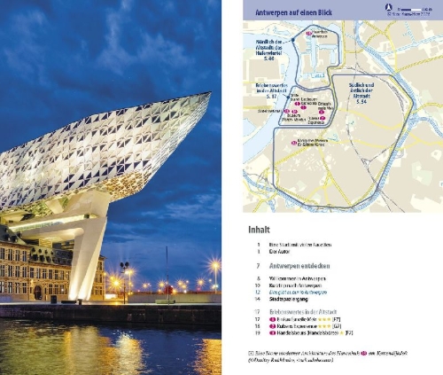 Buchcover und Innenansicht für das Buch: Reise Know-How CityTrip Antwerpen