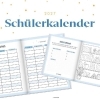 Buchcover und Innenansicht für das Buch: Schülerkalender 2026 / 2027 Good Vibes Only