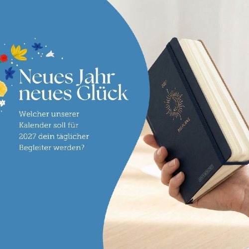 Buchcover und Innenansicht für das Buch: Schülerkalender 2026 / 2027 Good Vibes Only
