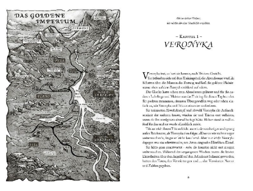 Buchcover und Innenansicht für das Buch: Crown of Feathers
