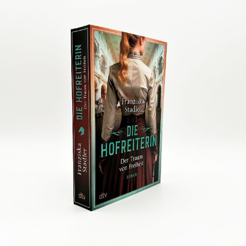 Buchcover und Innenansicht für das Buch: Die Hofreiterin - Der Traum von Freiheit