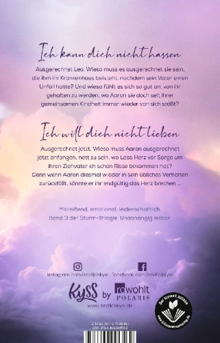 Buchcover und Innenansicht für das Buch: Gewitterleuchten
