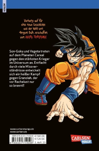 Buchcover und Innenansicht für das Buch: Dragon Ball Super