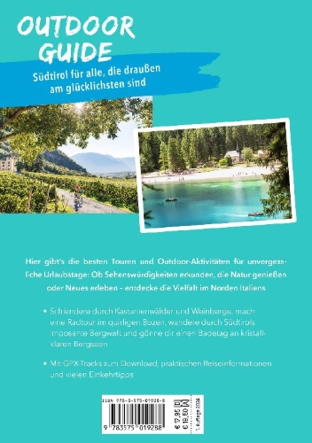 Buchcover und Innenansicht für das Buch: MARCO POLO OUTDOOR GUIDE Reiseführer Südtirol