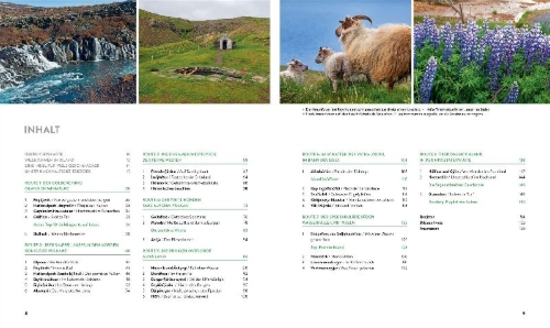 Buchcover und Innenansicht für das Buch: Roadtrips Island