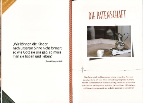 Buchcover und Innenansicht für das Buch: Meinem Patenkind zur Konfirmation