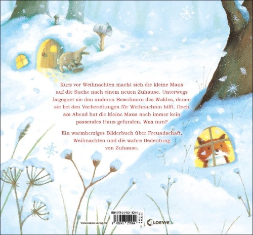 Buchcover und Innenansicht für das Buch: A House For Christmas Mouse