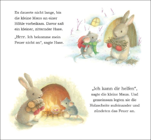 Buchcover und Innenansicht für das Buch: A House For Christmas Mouse