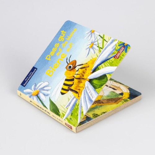 Buchcover und Innenansicht für das Buch: Pass gut auf die kleine Biene auf