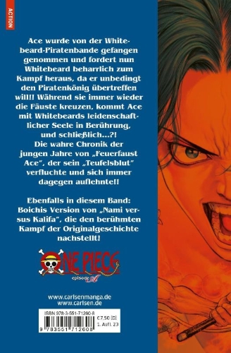Buchcover und Innenansicht für das Buch: One Piece episode A