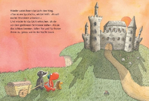 Buchcover und Innenansicht für das Buch: Der kleine Drache Kokosnuss - Die schönsten Vampir- und Spukgeschichten