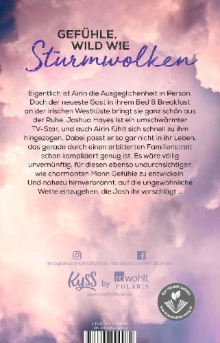 Buchcover und Innenansicht für das Buch: Find me in the Storm
