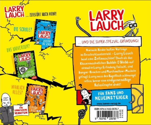 Buchcover und Innenansicht für das Buch: Squidge Dibley Destroys History