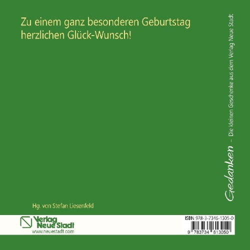 Buchcover und Innenansicht für das Buch: Glück-Wunsch zum 85.