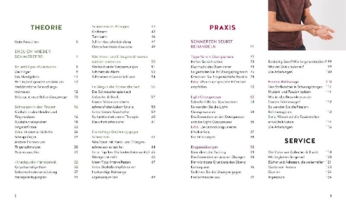 Buchcover und Innenansicht für das Buch: Hand & Ellenbogen Schmerzen selbst behandeln