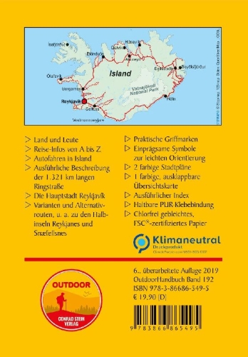 Buchcover und Innenansicht für das Buch: Rund um Island auf der Ringstraße