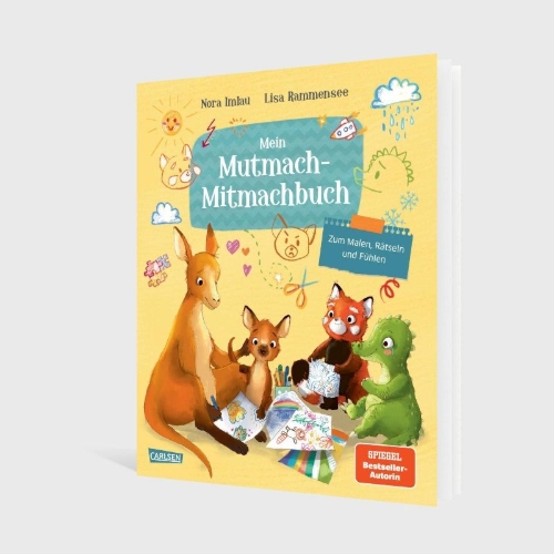 Buchcover und Innenansicht für das Buch: Mein Mutmach-Mitmachbuch
