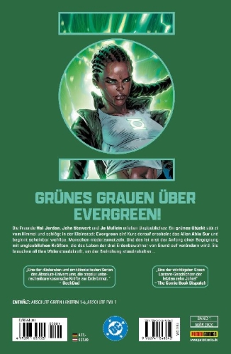 Buchcover und Innenansicht für das Buch: Absolute Green Lantern #1-#6, Absolute Evil #1