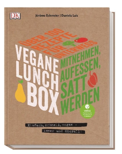 Buchcover und Innenansicht für das Buch: Vegane Lunchbox