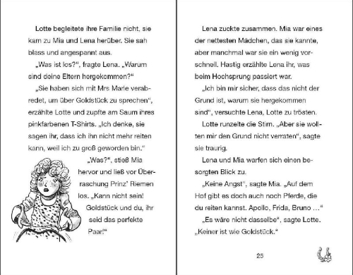Buchcover und Innenansicht für das Buch: Ponyhof Apfelblüte (Band 17) - Hör auf dein Herz, Lotte