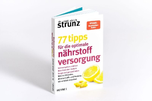 Buchcover und Innenansicht für das Buch: 77 Tipps für die optimale Nährstoffversorgung