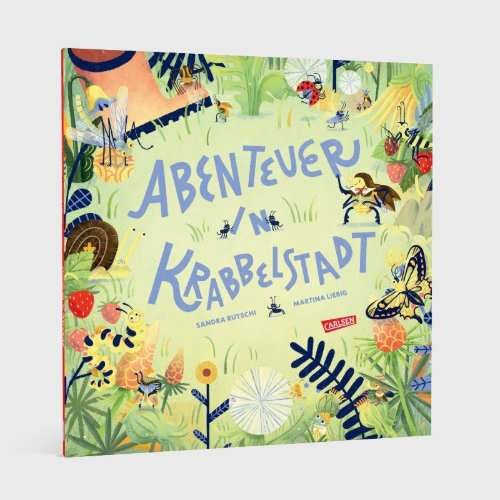 Buchcover und Innenansicht für das Buch: Abenteuer in Krabbelstadt