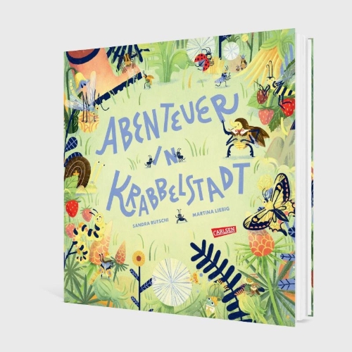 Buchcover und Innenansicht für das Buch: Abenteuer in Krabbelstadt