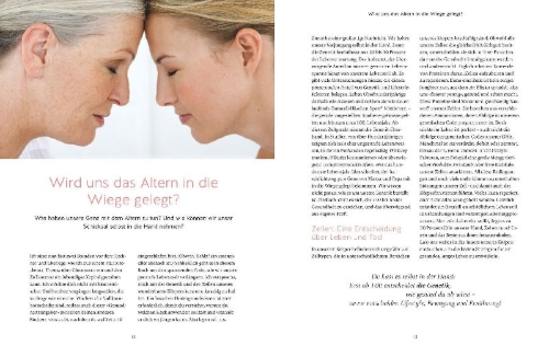 Buchcover und Innenansicht für das Buch: Dein Verjüngungscode