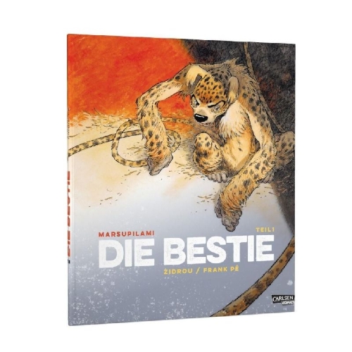 Buchcover und Innenansicht für das Buch: Marsupilami: Die Bestie